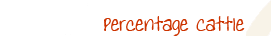 percentage cattle